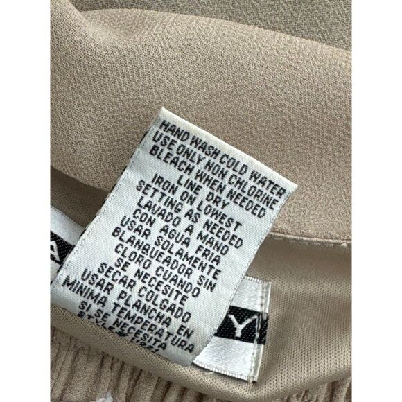 Dana Kay Women Beige Gold Mother of the Bride Formal 3 PCS Pant Suit Size 16W - Picture 15 of 15